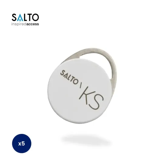 Salto KS PFD04KWKS-5 White MIFARE DESFire Fobs (5 Pack)