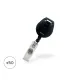 Black Badge Reel with Lanyard Clip Fitting (Pack of 50)