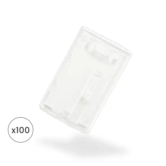 Enclosed Crystal Card Holder with Slide Bar (Pack of 100)