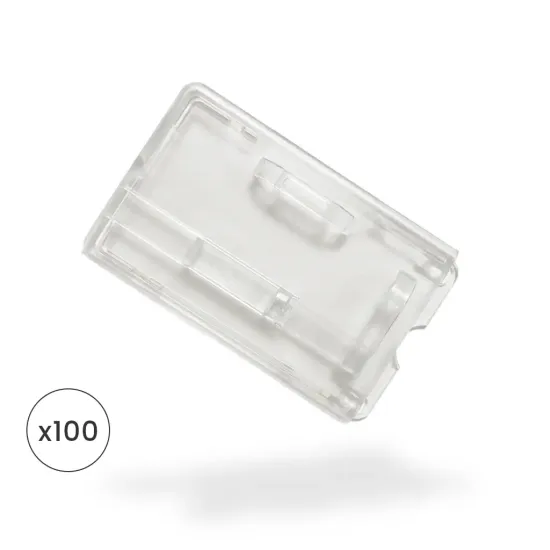 Enclosed Crystal Card Holder with Slide Bar (Pack of 100)