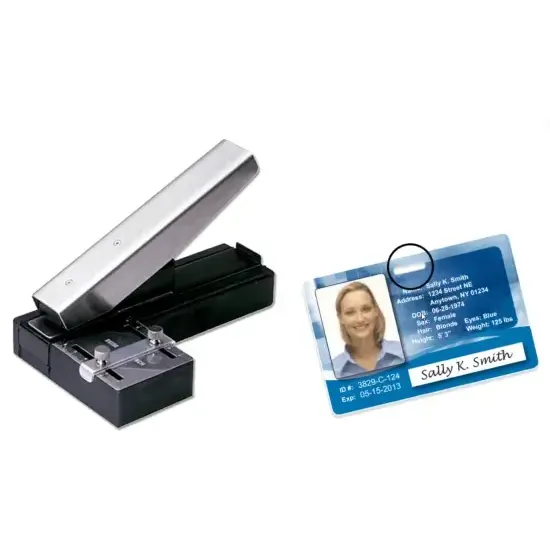 Desktop ID Card Slot Punch