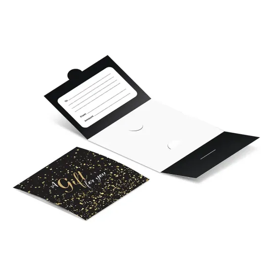 Gold Sparkle Gift Card Holders