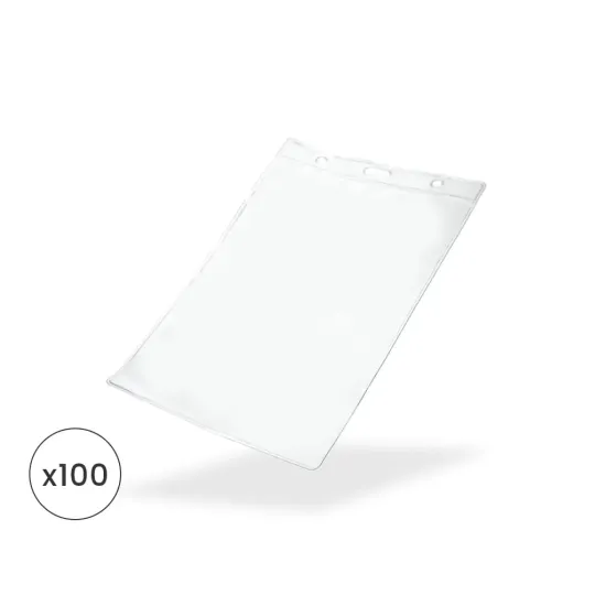 A6 Clear Vinyl Holders - Insert Size up to 107mm x 154mm - Portrait - Pack of 100 - In stock! 