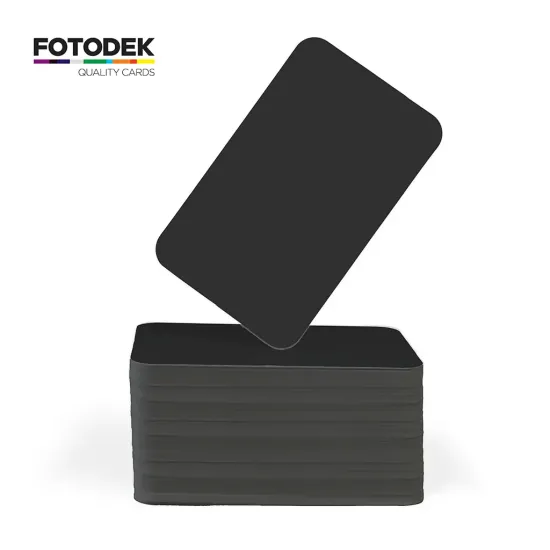 FOTODEK® Solid Core Chalkboard Matte Black PVC Cards