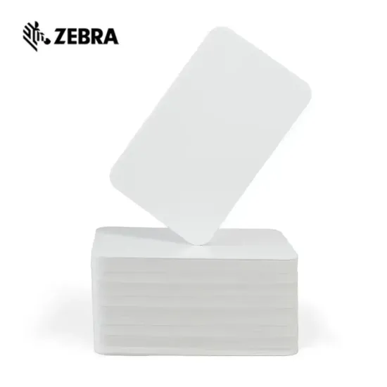 Zebra 104523-111 Premier PVC Blank White Cards (Pack of 500)