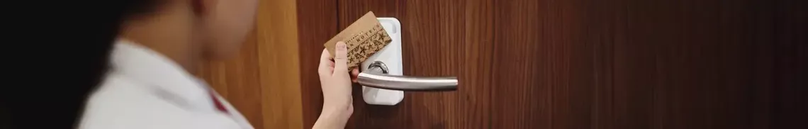 Wooden Hotel Keycard