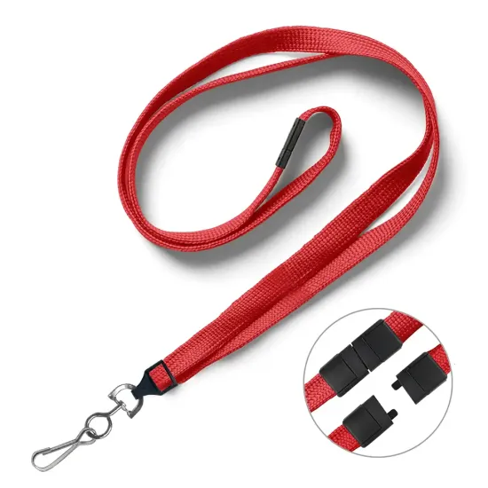 10mm Polyester Lanyard with Metal Dog Clip (Pack of 25)