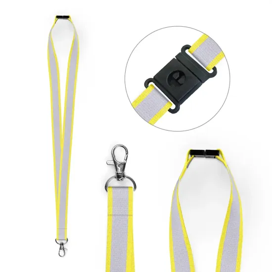 20mm Reflective Hi-Viz Polyester Lanyards (Pack of 25)