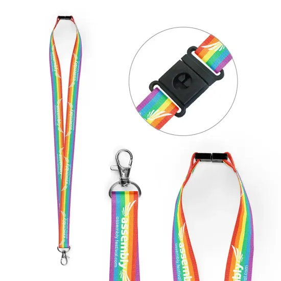 Personalised Rainbow Lanyards