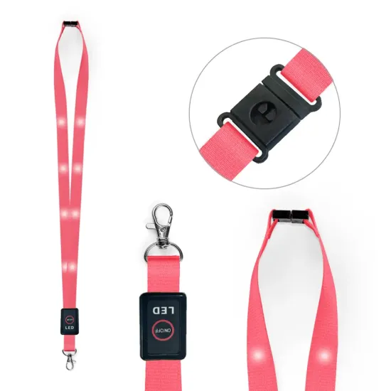 20mm Polyester LED Lanyards (Pack of 25)