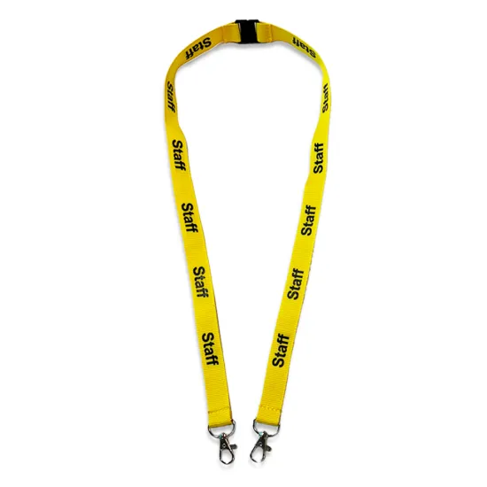 20mm Pre-Printed Double Clip Lanyard (Staff)