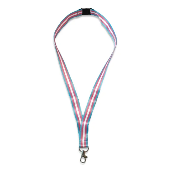 20mm Transgender Flag Lanyard