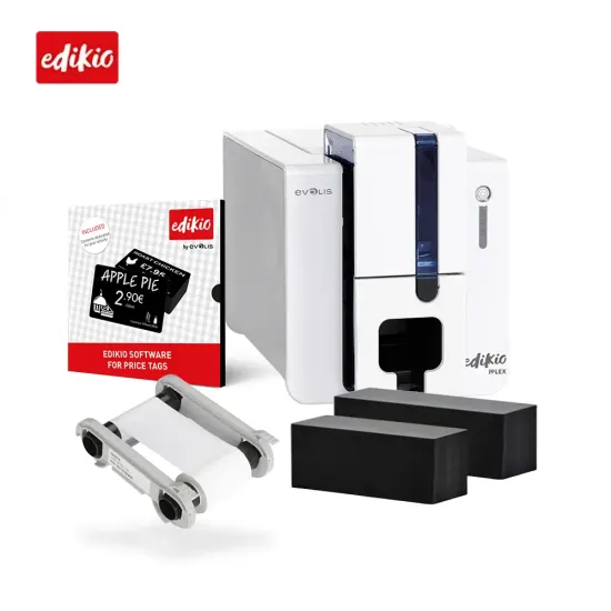 Evolis Edikio Flex Price Tag Printer Bundle