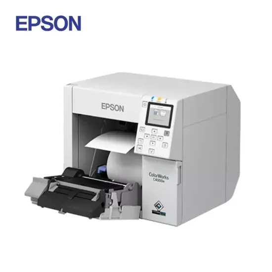 Epson C4000e Colour Label Printer (Gloss Black)