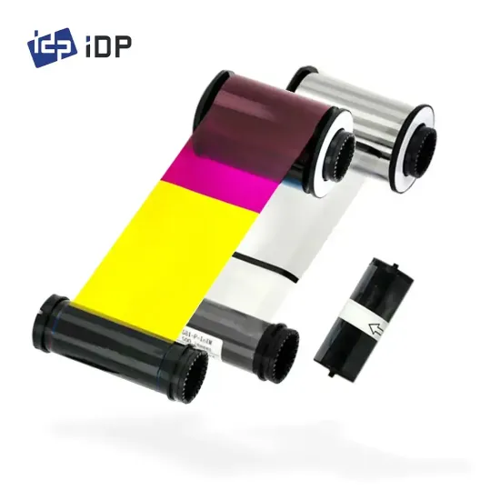 IDP Smart 653547 YMCK Ribbon & Retransfer Film Set