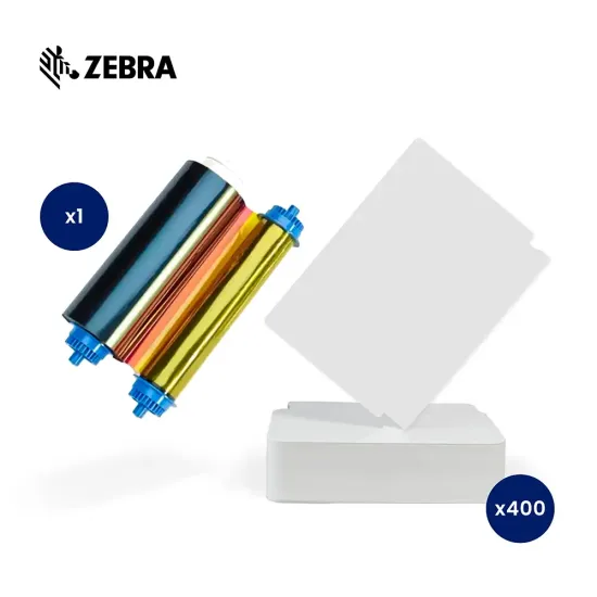 Zebra ZC10L Media Kit (400 Prints)
